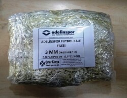 Adelinspor Futbol Kale Filesi 3 mm Kord İpi 3,50*2,20*0,8 m - adelinspor