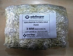 Adelinspor Futbol Kale Filesi 3 mm Kord İpi 4,50*2,20*0,8 m - adelinspor