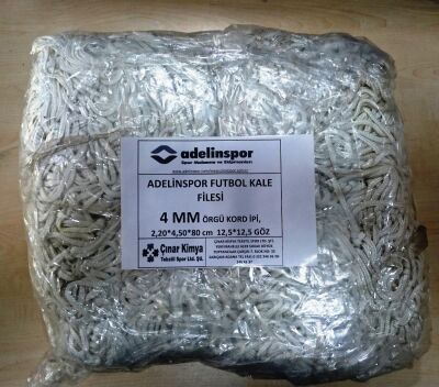 Adelinspor Futbol Kale Filesi 4 mm Kord İpi 4,50*2,20*0,8 m - 1