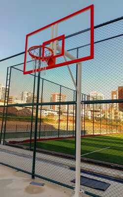 Standart Basketbol Potası Yaylı Çember 105*180 12 mm Akrilik Cam Panya - 1