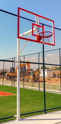 Standart Basketbol Potası Yaylı Çember 105*180 12 mm Akrilik Cam Panya - 5