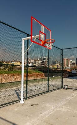 Standart Basketbol Potası Yaylı Çember 105*180 20 mm Akrilik Cam Panya - 3