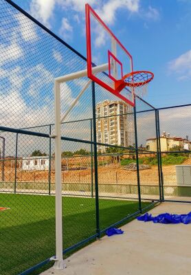 Standart Basketbol Potası Sabit Çember 105*180 10 mm Akrilik Cam Panya - 1