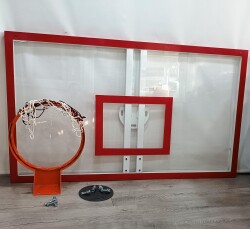 Mia Basketbol Panya Seti Sabit Çember 105*180 8 mm Solid Polikarbon Panya - adelinspor