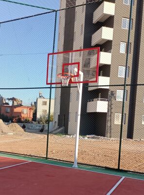 Mia Basketbol Potası 105*180 8 mm Solid Polikarbon 45 cm Sabit Çember - 4