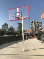 Mia Basketbol Potası 105*180 8 mm Solid Polikarbon 45 cm Yaylı Çember - 5