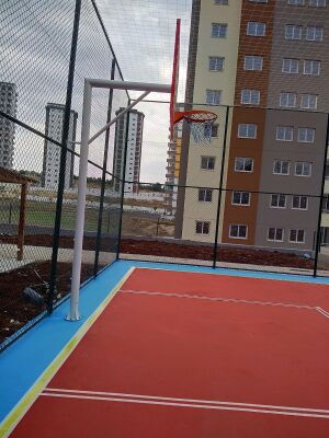 Mia Basketbol Potası 105*180 8 mm Solid Polikarbon 45 cm Yaylı Çember - 7