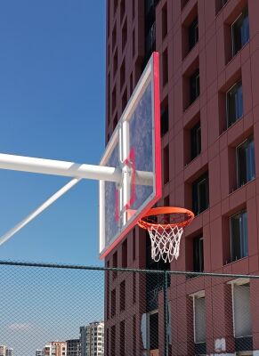 Basketbol Panya Seti Sabit Çember 105*180 12 mm Akrilik Cam Panya - 7