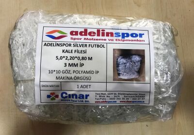Adelinspor Silver Futbol Kale Filesi 5,0*2,20*0,8 m - 1